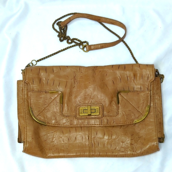 Jessica Simpson Faux Croc Clutch - Picture 1 of 16